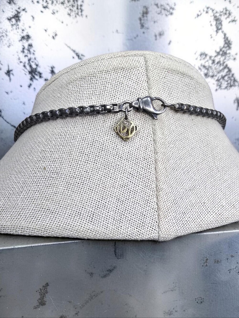 David Yurman 925 (SS) 585 (14K Gold) Box Chain Necklace - Unisex - Picture 7 of 7